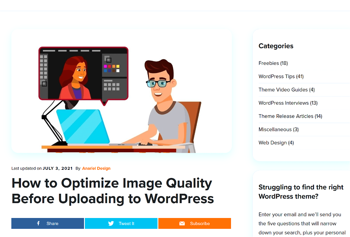 How to Optimize Image Quality Before Uploading to WordPress.